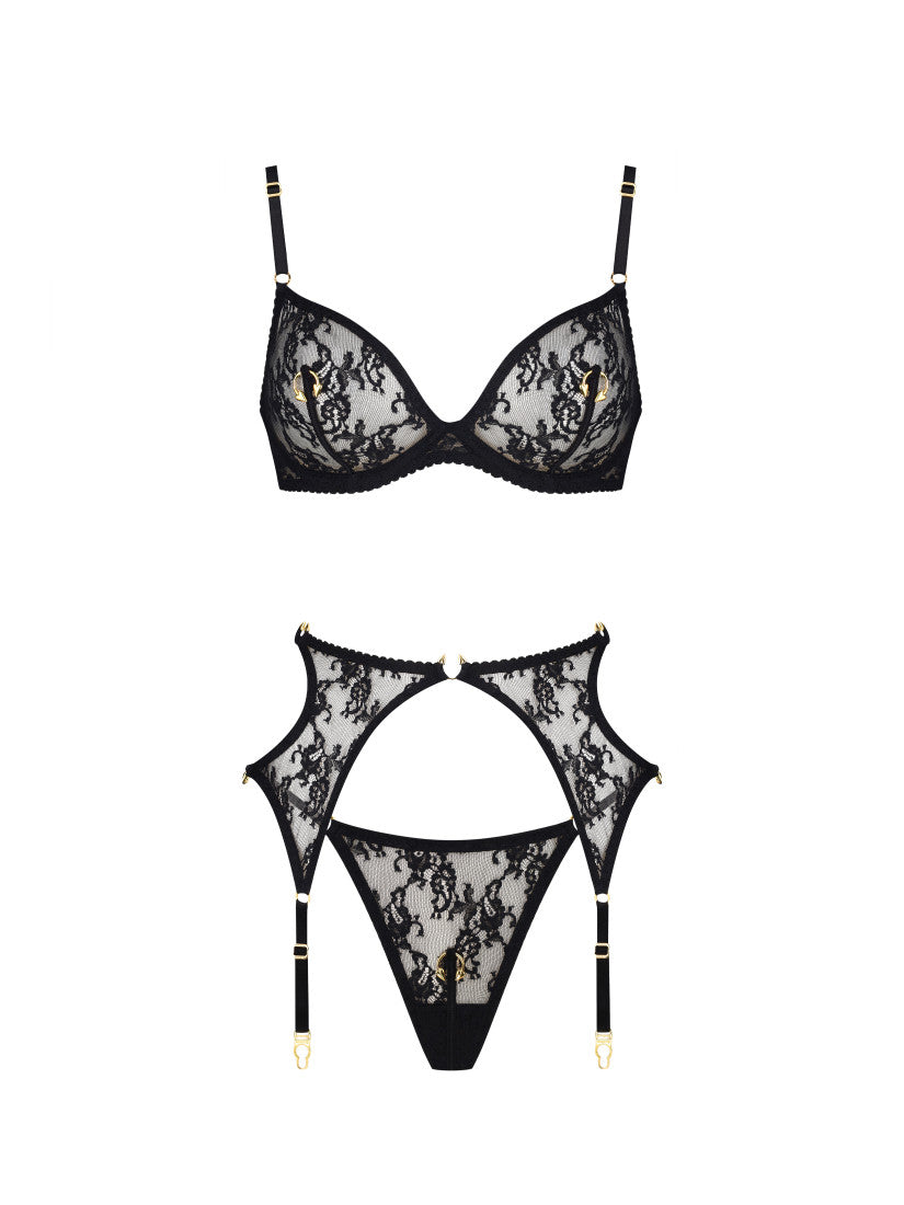 Set LACE PIRSING Gold with belt