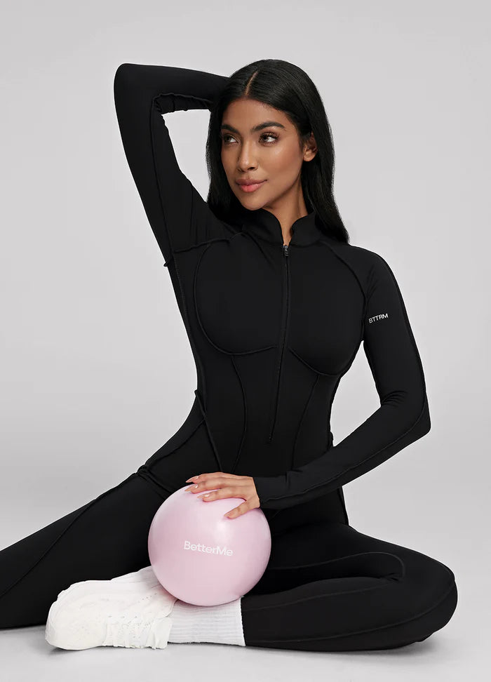Closed-Back Catsuit Black
