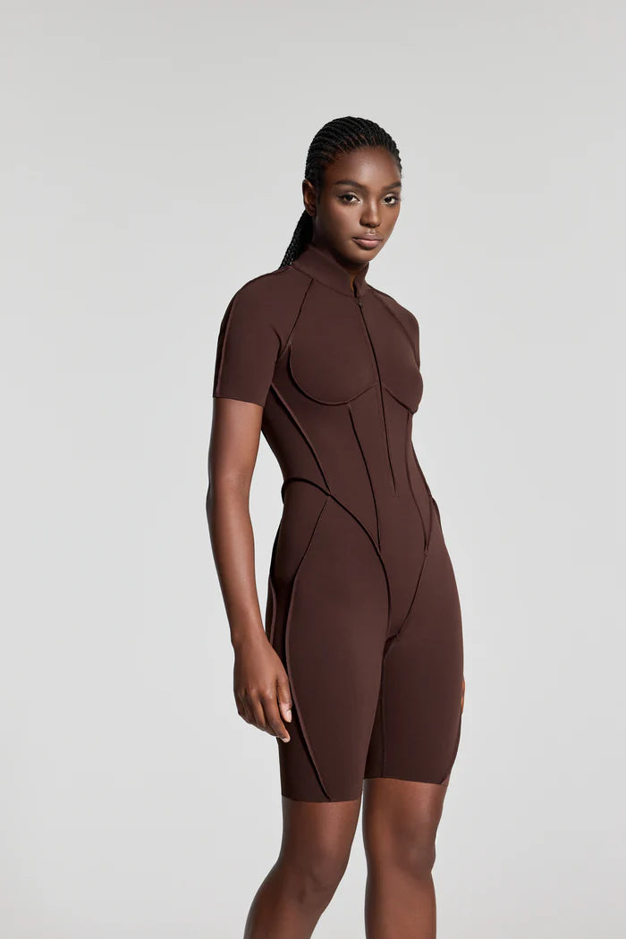 Sleek Shorts Catsit Brown
